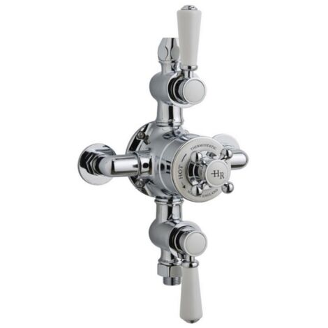 Hudson Reed Topaz Exposed Triple Handle Shower Valve - Chrome