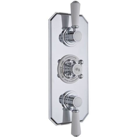 Hudson Reed Topaz Triple Concealed Shower Valve with Diverter - Chrome