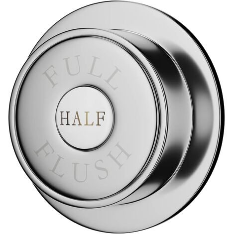 Hudson Reed Traditional Chrome Finish Dual Flush WC Toilet Push Button