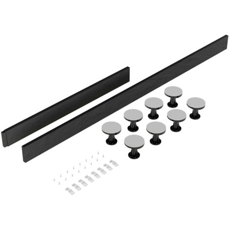 Hudson Reed Tray Leg Set 105mm High for Rectangular Trays for upto 1200mm - Slate Grey