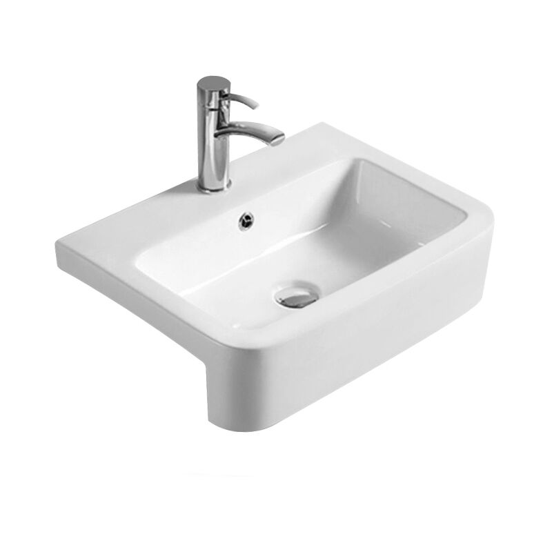 Hudson Reed - Semi Recessed Basin 570mm Wide - 1 Tap Hole