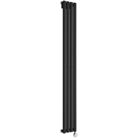 main image of "Hudson Reed Vitality Électrique – Radiateur Design Vertical – Noir – 160 x 23.6cm"
