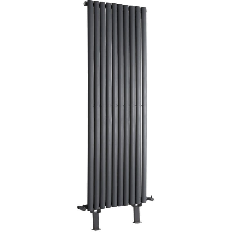 Hudson Reed - Vitality - Radiateur Vertical sur Pieds Moderne Anthracite - 178cm x 59cm