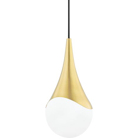 Hudson Valley Ariana  Petite suspension à 1 lumière en laiton vieilli