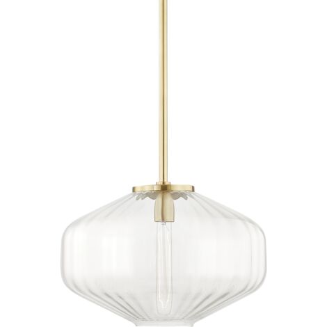 Hudson Valley Bennett Suspension 1 Lumière C Laiton Vieilli