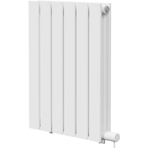 Hudson White 600mm x 452mm Horizontal Electric Double Panel Radiator
