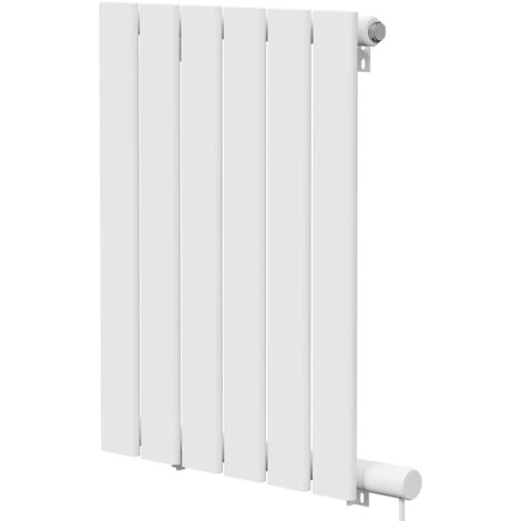 Hudson White 600mm x 452mm Horizontal Electric Single Panel Radiator