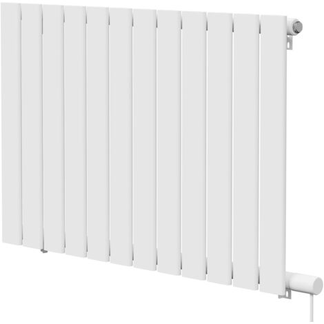 Hudson White 600mm x 908mm Horizontal Electric Single Panel Radiator