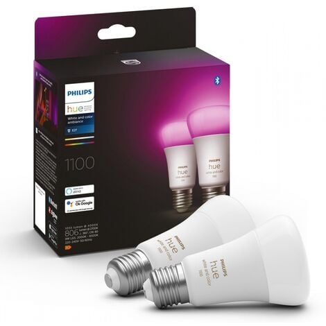 PHILIPS HUE hue Hue W&ampC Amb. 9W A60 E27 2er P 29131700