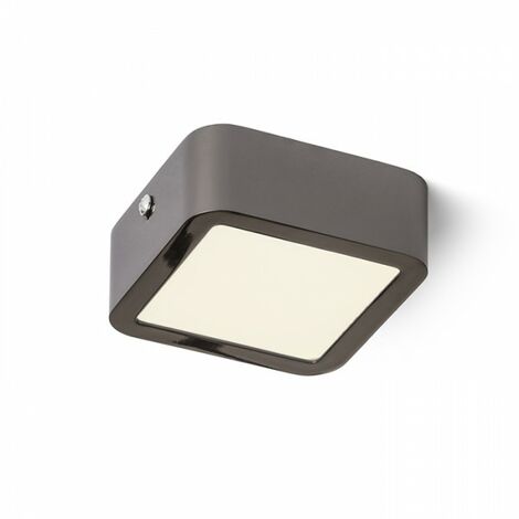 HUE SQ 9 plafonnier chrome noir 230V LED 6W 3000K