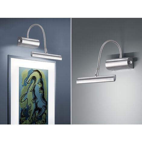 Hübsche 4W LED Wandleuchte Flur Dimmbar Nickel matt Licht Lampe TRIO 279770107