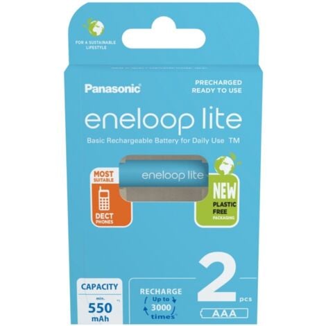 HÜCKMANN eneloop eneloop lite HR03 Micro (AAA)-Akku NiMH 550 mAh 1.2 V 2 St.