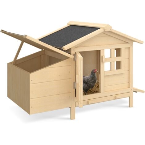 Hühnerstall auf Stelzen mit Holznest