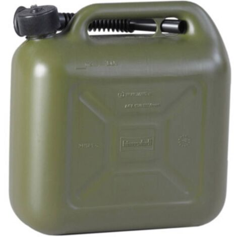 HÜNERSDORFF 812869 BIDON À CARBURANT STANDARD, OLIVE, 10 L