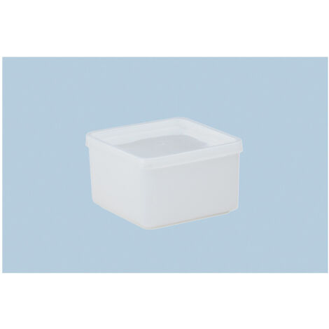 Hünersdorff Dose mit Stülpdeckel 500 ml, eckig natur, 103x103x64 mm