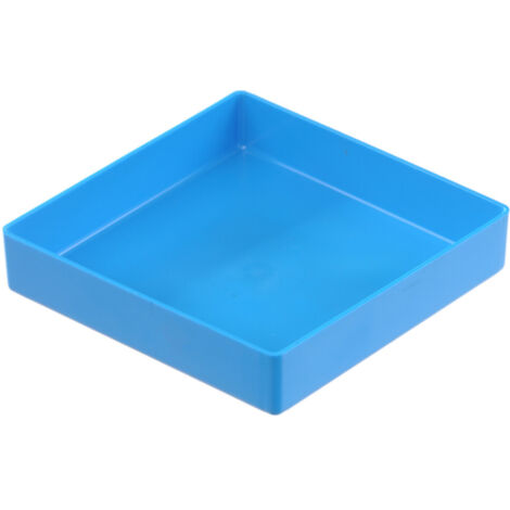 Hünersdorff Einsatzbox aus PS, 108x108x23 mm blau