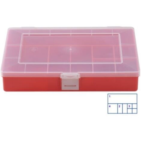 Hünersdorff Scatola minuteria (L x L x A) 250 x 180 x 45 mm Scomparti: 8 suddivisione fissa 1 pz.