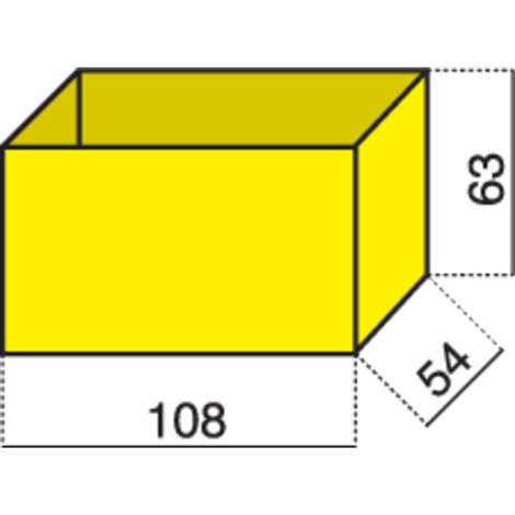 Hünersdorff Sortimentskoffer-Einsatz (L x B x H) 108 x 54 x 63 mm Anzahl Fächer: 1 Inhalt 1 St.
