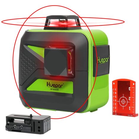 Huepar 4x360 Niveau Laser 4D Vert Auto-Nivelant 16 Lignes Croisée Outil,  2x360 Horizontales&Verticales avec Mode Impulsion, Batterie Li-ion, Base  Magnétique, Étui de Transport Rigide : : Bricolage