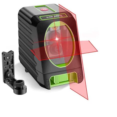 Huepar BOX1R - Nivel Láser Rojo, MODO DE PULSO, Pro Precisión: ± 2 mm/ 10m, Autonivelante Líneas Cruzadas