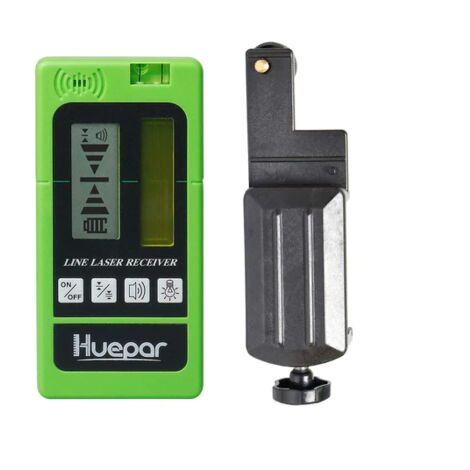 Huepar LR5RG - Laser detector para nivel laser de linea Huepar 901CG/902CG, BOX-1G/R, 8211G, 621CG/R, 622CG/R, 602CG/R, 603CG/R, GF360G/R