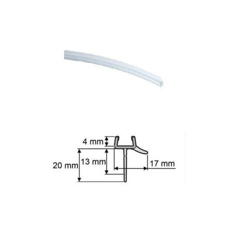 Hüppe Ablaufleiste 970mm/6mm gebogen universal