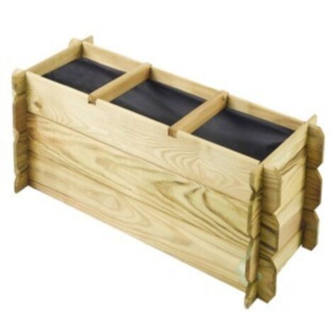 CERLAND HUERTO BASIL 140X60X40 CM 3 HUECOS