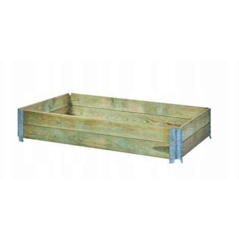 Huerto elevado de madera 80x80x20