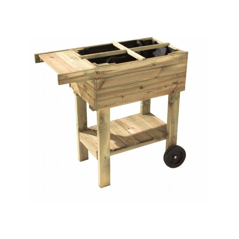 

Forest Style Iberica,s.l. - HUERTO URBANO MADERA CON RUEDAS 60X40X78.5 CM