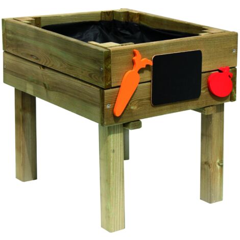 HUERTO INFANTIL MADERA GEOTEXTIL ACCESORIOS 40X50