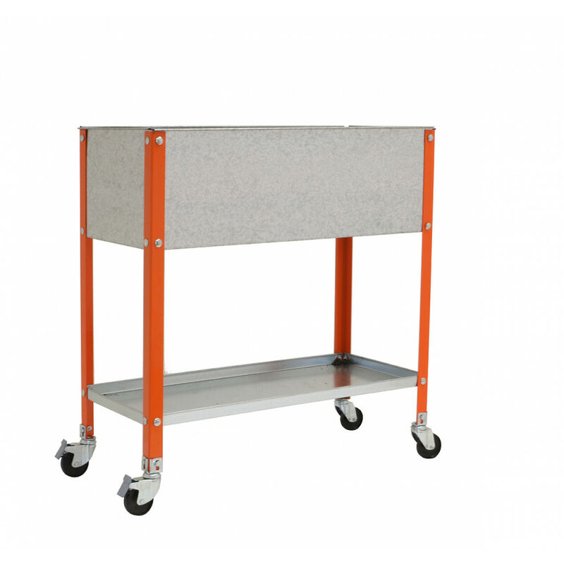 

Huerto Urbano Con Ruedas 96,5X90X40Cm Naranja 100L