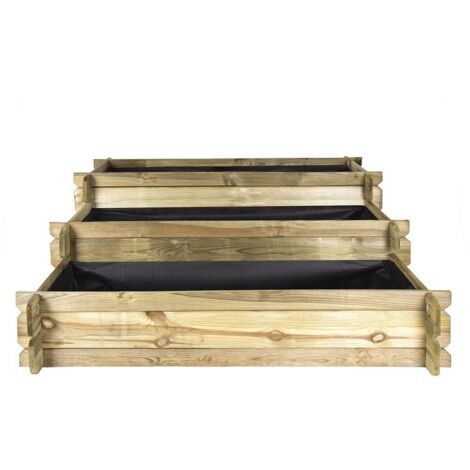 Huerto Urbano de madera - Escalera