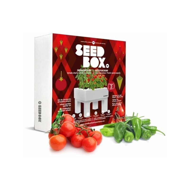 

Huerto Urbano Kit 25x25x8cm Tomate Cherry Mesa Pimie - Seedbox