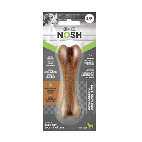 Hueso mordedor de madera y nylon Zeus Nosh