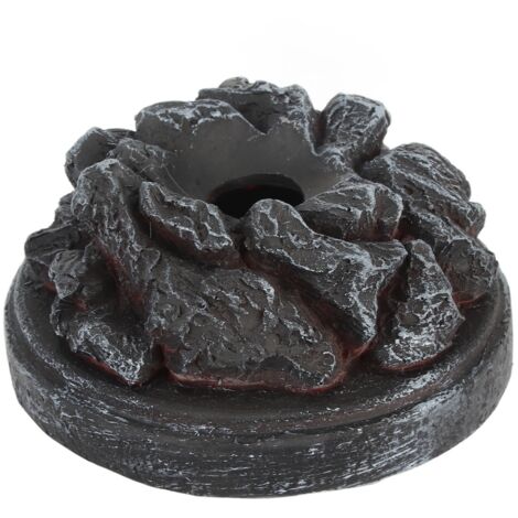 Huevo de dragón hecho de lava cristalina – artículo de coleccionista – resina cristalina – incluye soporte – morado – 8 x 6 x 6 cm