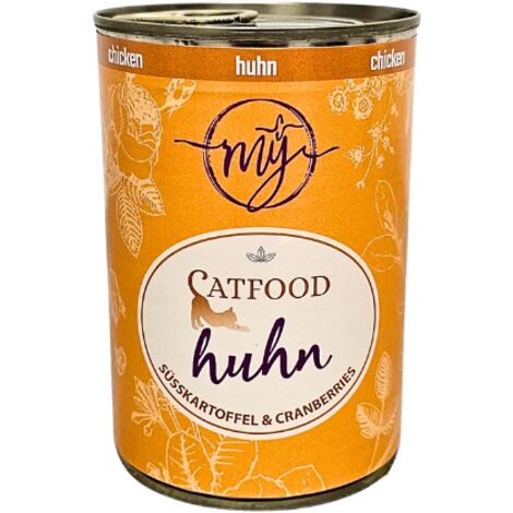 Huhn mit Cranberries und Katzenminze  Katzenfutter  Harnwegsinfekte  My Catfood 400g