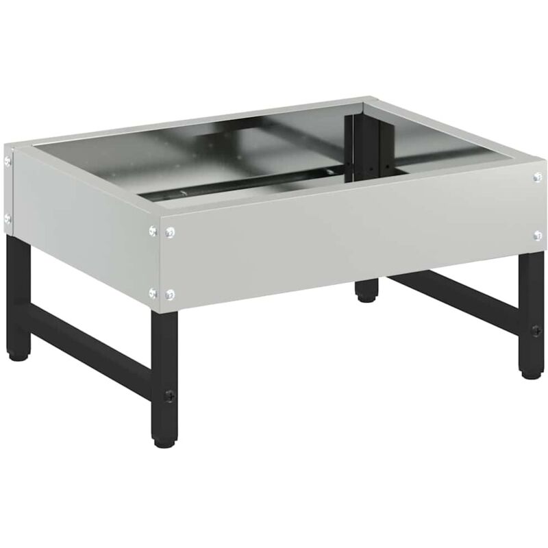 Vogel-feeder Silber 34 X 26 X 16 Cm Verzinkter Stahl Vidaxl