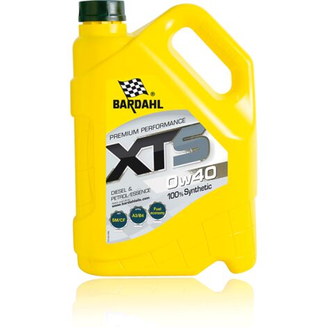 Huile 0W40 - XTS 100% Synthèse A3/B4-12 - 5L - BARDAHL