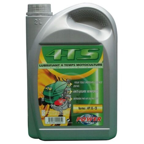 Lubrifiant huile moteur 4 temps 2 litres – Viscosité 15W-40 – Protection optimale pour moteurs tondeuses et motoculteurs – Minerva