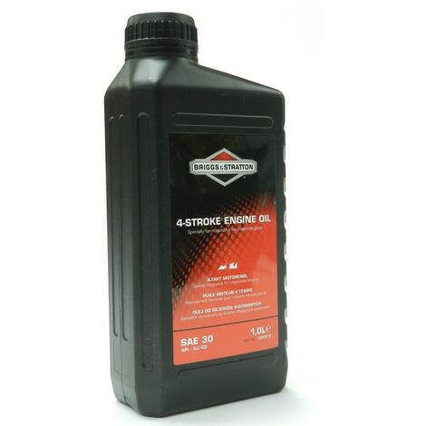 Huile 4 temps SAE30 1L – Anti-usure et anti-oxydation – Pour moteurs Briggs & Stratton et Tecumseh – Performance optimisée