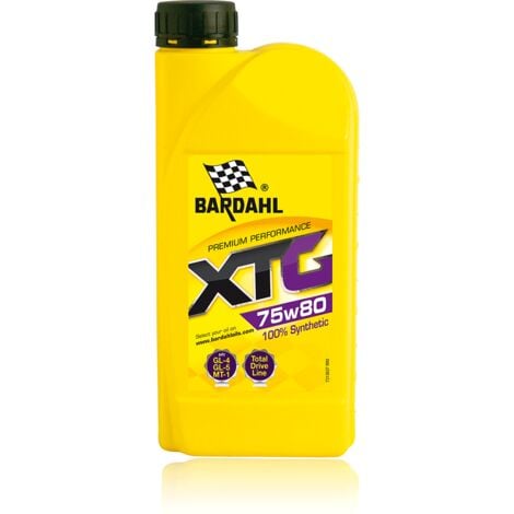 Huile 75W80 - boites et ponts - XTG EP 100% Synthèse GL-4 GL-5 MT-1 - 1L - BARDAHL