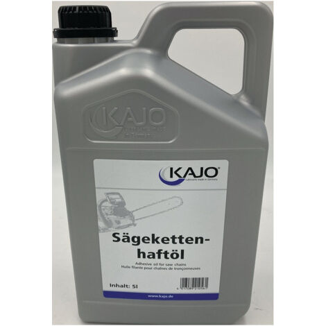 Huile adhésive pour chaîne de scie 100-120 mm²/s (à 40 degrés C) Bidon de 5 l KAJO