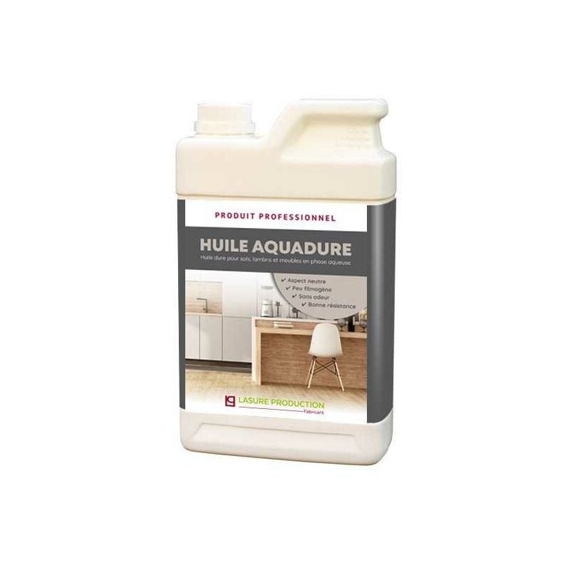Lasure Production - huile dure à l'eau : huile AQUADURE--Mat-Bidon de 25 l