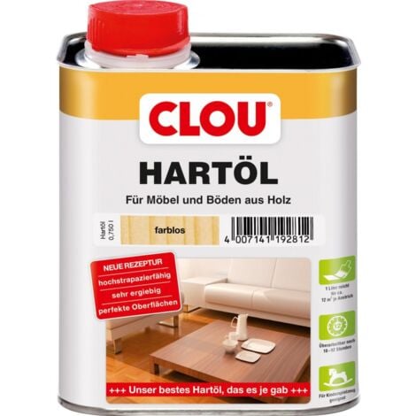 Huile bois dure blanche transparente 750ml (Par 3)