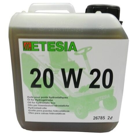 Huile boîte de vitesse hydrostatique Wolf 20W20 – Conditionnement 2 litres – Pour tondeuses autoportées A80B, A80H, A80K, MVEHH, MBHE, MHHE, MKHE – Tuff Torq