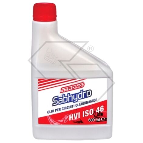 Huile circuit hydraulique STRONG sabhydro HVI ISO 46 lubrifiant anti-usure 600ml