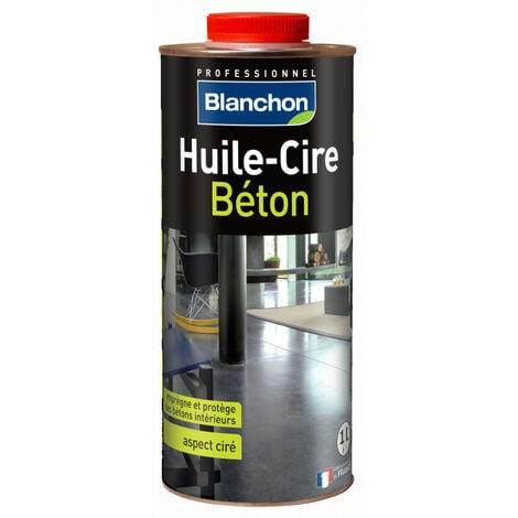 Huile cire beton aspect ciré incolore - 1L