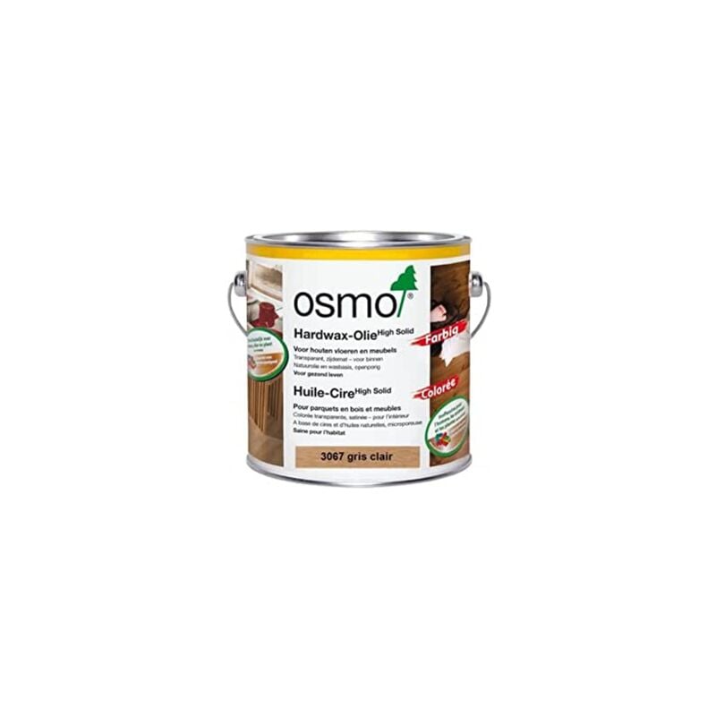 Huile cire colorée gris clair osmo 3067 0,75L