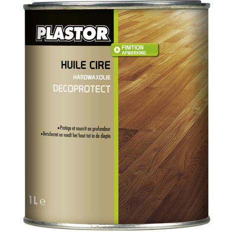 Huile cire parquet Décoprotect Plastor : assure une protection durable des bois intérieurs, protège efficacement des taches