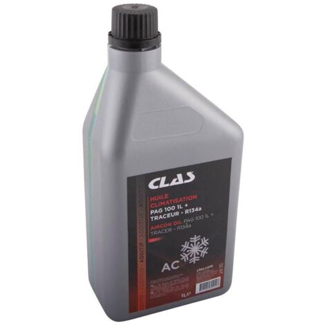 Huile climatisation pag 100 1l + traceur - r134a - CO 6144 - CLAS Equipements